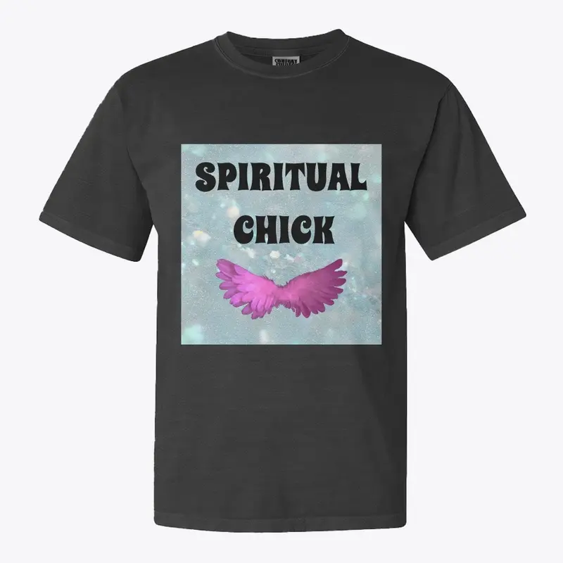 Spiritual chick black tee